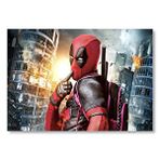 Cakatablo Deadpool Hayret Süper Kahraman Çizgi Roman Görseli Mdf Ahşap Tablo