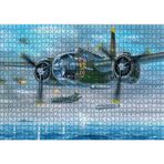 Cakatablo Douglas A20 Havoc Avcı Uçağı 1000 Parça Puzzle Yapboz MDF Ahşap