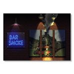 Cakatablo Duman Bar Neon Tabela Mdf Ahşap Tablo