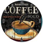 Cakatablo Espresso Kahve Fincanı Mutafak Tipi Duvar Saati