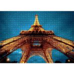 Cakatablo Eyfel Kulesi Gece Alttan Görünüm 1000 Parça Puzzle Yapboz MDF Ahşap