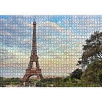 Cakatablo Eyfel Kulesi Paris Uzak Manzara 1000 Parça Puzzle Yapboz MDF Ahşap