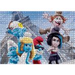Cakatablo Eyfel Kulesi ve Şirinler 1000 Parça Puzzle Yapboz MDF Ahşap