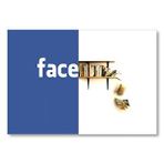 Cakatablo Facebook Ve Rafta Kitaplar Mdf Ahşap Tablo