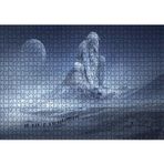 Cakatablo Fantastik Heykel ve Dağcılar 1000 Parça Puzzle Yapboz MDF Ahşap