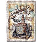 Cakatablo Fantastik Nostalj Çevirmeli Telefon Görseli 1000 Parça Puzzle Yapboz MDF Ahşap