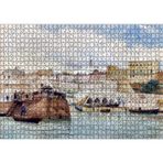 Cakatablo Fas Tanca Limanı Tablo 1894 1000 Parça Puzzle Yapboz MDF Ahşap