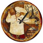 Cakatablo Fıransız Aşçı Analog Duvar Saati