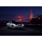 Cakatablo Ford Mustang ve Golden Gate Köprüsü 1000 Parça Puzzle