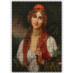 Cakatablo François Martin Kavel Fransa 1861 1931 Catherine La Rose Gezgin 500 Parça Puzzle Yapboz MDF Ahşap