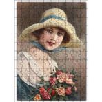Cakatablo François Martin Kavel Fransa 1861 1931 Catherine La Rose Görsel 120 Parça Puzzle Yapboz