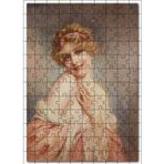 Cakatablo François Martin Kavel Fransa 1861-1931 Catherine La Rose Resim 120 Parça MDF Ahşap Puzzle Yapboz