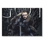 Cakatablo Game Of Thrones Jon Snow Tahtta Mdf Ahşap Tablo