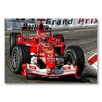 Cakatablo Grand Prix Fiat Yarış Arabası Görseli Mdf Ahşap Tablo