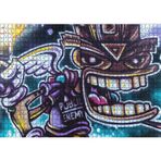 Cakatablo Halk Düşmanı Grafiti Duvar Boyama 1000 Parça Puzzle Yapboz MDF Ahşap