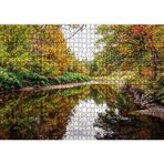 Cakatablo İngiltere Baker Nehri Sonbahar Renkleri 1000 Parça Puzzle
