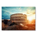 Cakatablo İtalya Roma Tarihi Colosseum Mdf Ahşap Tablo