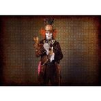 Cakatablo Johnny Depp Alice Harikalar Diyarında 1000 Parça Puzzle Yapboz MDF Ahşap