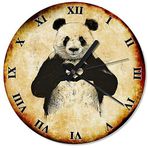 Cakatablo Kalpli Panda Tasarım Duvar Saati