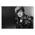 Cakatablo Kanlı Hücum Marlon Brando Johnny Strabler Mdf Ahşap Tablo