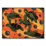 Cakatablo Kaplumbağa İnsan Figürü Mdf Ahşap Tablo