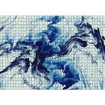 Cakatablo Karışan Mavi Beyaz Siyah Dalgalı Desenler 1000 Parça Puzzle Yapboz MDF Ahşap