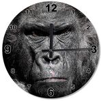 Cakatablo Kingkong Goril Ahşap Duvar Saati