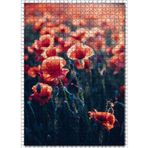 Cakatablo Kırmızı Gelincikler 1000 Parça Puzzle Yapboz MDF Ahşap