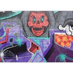 Cakatablo Kırmızı Kurukafa Graffiti Duvar Boyama 120 Parça Puzzle Yapboz MDF Ahşap