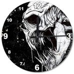 Cakatablo Korkunç Kurukafa Analog Duvar Saati