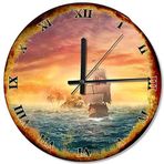 Cakatablo Korsan Adası Ve Korsan Gemisi Tasarım Duvar Saati