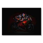 Cakatablo Ktm Moto2 Siyah Arkaplan Karanlık Mod Mdf Ahşap Tablo