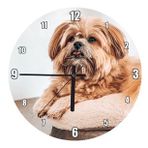Cakatablo Küçük Sevimli Kahverengi Köpekçik Duvar Saati