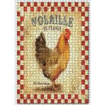 Cakatablo Kümes Hayvanlarından Tavuk Görseli 1000 Parça Puzzle Yapboz MDF Ahşap