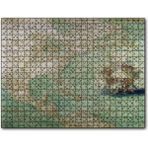 Cakatablo Kuzey ve Orta Amerika Eski Haritası 1000 Parça Puzzle