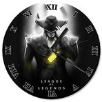 Cakatablo League Of Legends Twisted Fate Şekilli Duvar Saati