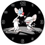 Cakatablo Looney Tunes Pinky and The Brain Desenli Duvar Saati