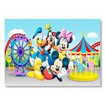 Cakatablo Luna Parkta Daisy Duck Goofy Mickey Ve Minnie Mouse Mdf Ahşap Tablo