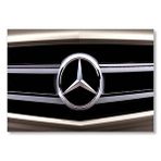 Cakatablo Mercedes Benz Ön Panjur Ve Logo Mdf Ahşap Tablo