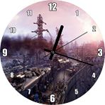 Cakatablo Metro Exodus Buharlı Tren ve Harabe Şehir Duvar Saati