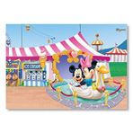 Cakatablo Mickey Ve Minnie Luna Parkta Mdf Ahşap Tablo
