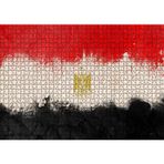 Cakatablo Mısır Bayrağı Yağlıboya Modifiye Versiyon 1000 Parça Puzzle Yapboz MDF Ahşap