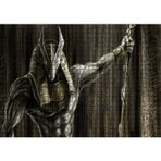 Cakatablo Muhteşem Kaslarıyla Anubis ve Asası 1000 Parça Puzzle Yapboz MDF Ahşap