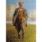 Cakatablo Mustafa Kemal Atatürk Buğday Tarlasında Görsel 1000 Parça Puzzle Yapboz MDF Ahşap