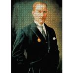 Cakatablo Mustafa Kemal Atatürk portre 1000 Parça Puzzle Yapboz MDF Ahşap