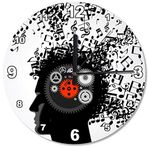 Cakatablo Müzik Hazırlayan Mekanik Kafa Ahşap Duvar Saati