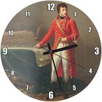 Cakatablo Napoleon Bonaparte Savaş Planları Kağıtları Duvar Saati