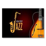 Cakatablo Non Stop Jazz Saksafon Ve Gitar Mdf Ahşap Tablo