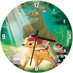 Cakatablo Ormanda Bambi ve Babası Duvar Saati