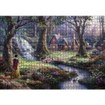 Cakatablo Pamuk Prenses ve Ormandaki Kulübe 1000 Parça Puzzle Yapboz MDF Ahşap